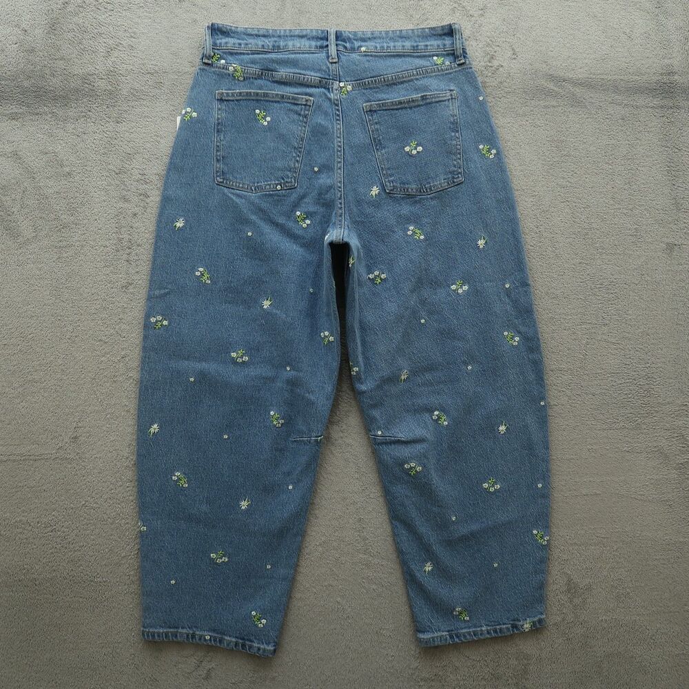 Free Assembly Jeans Women's Size 6 High-Rise Barrel Denim Pants 26" Inseam NWT - Picture 13 of 16